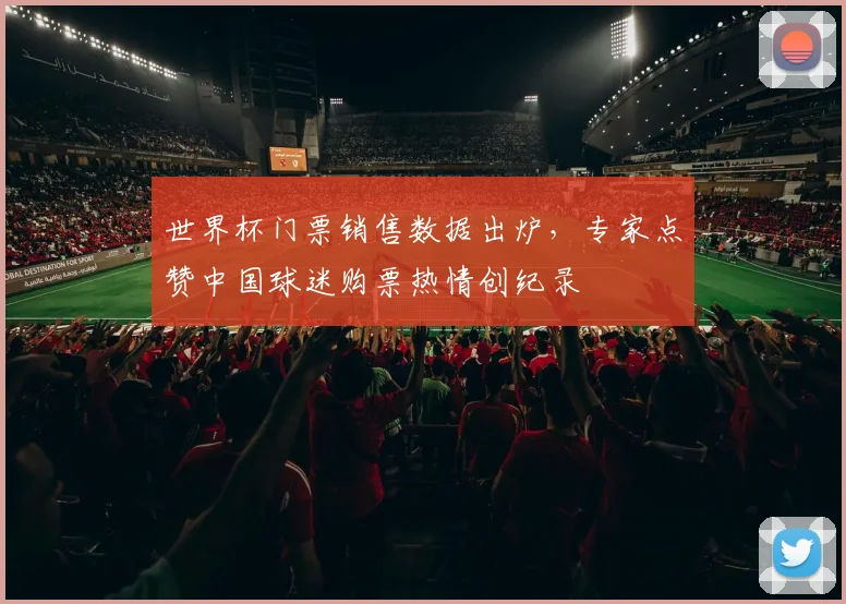 世界杯门票销售数据出炉，专家点赞中国球迷购票热情创纪录
